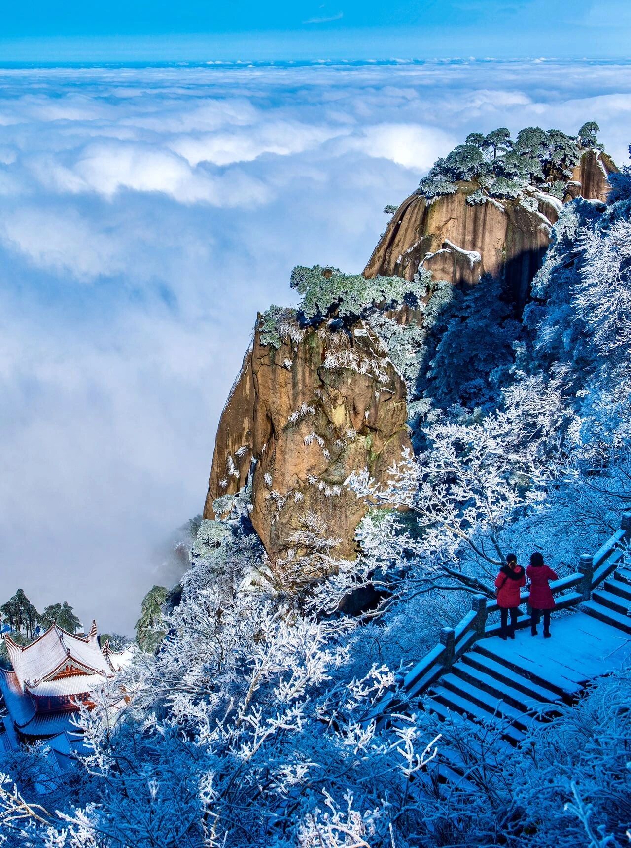 大雪至，九华银装绘仙境